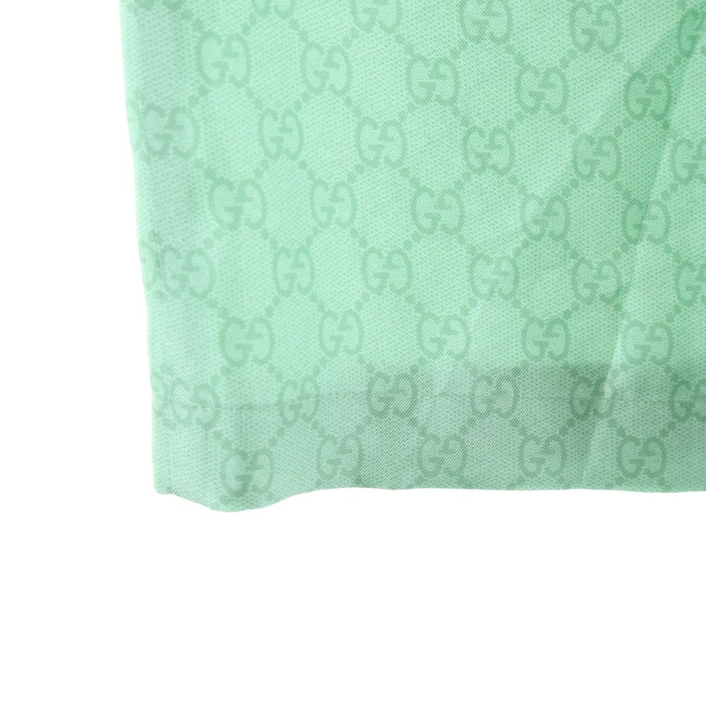 Gucci Higuchi Yuko Silk Twill Shorts Green Zautr — view 5