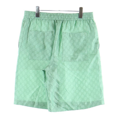 Gucci Higuchi Yuko Silk Twill Shorts Green Zautr — view 2