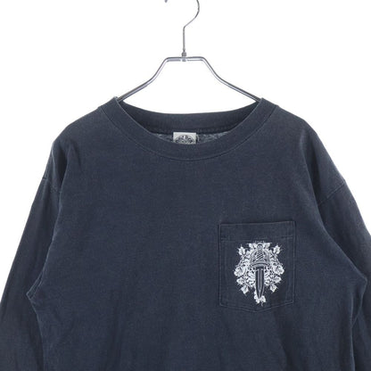 Chrome Hearts Front Dagger Print Sleeve Cross Long T-Shirt Black — view 3
