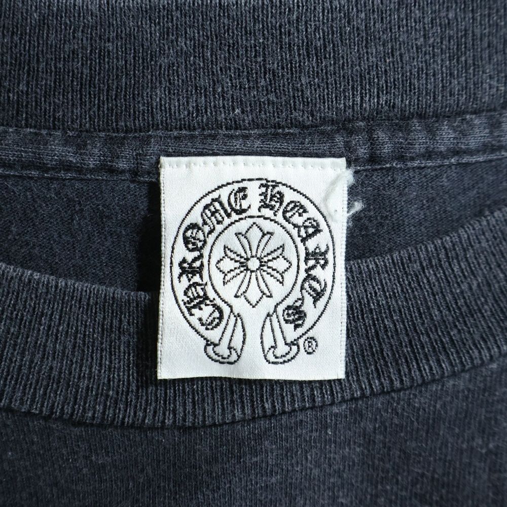 Chrome Hearts Front Dagger Print Sleeve Cross Long T-Shirt Black — view 7