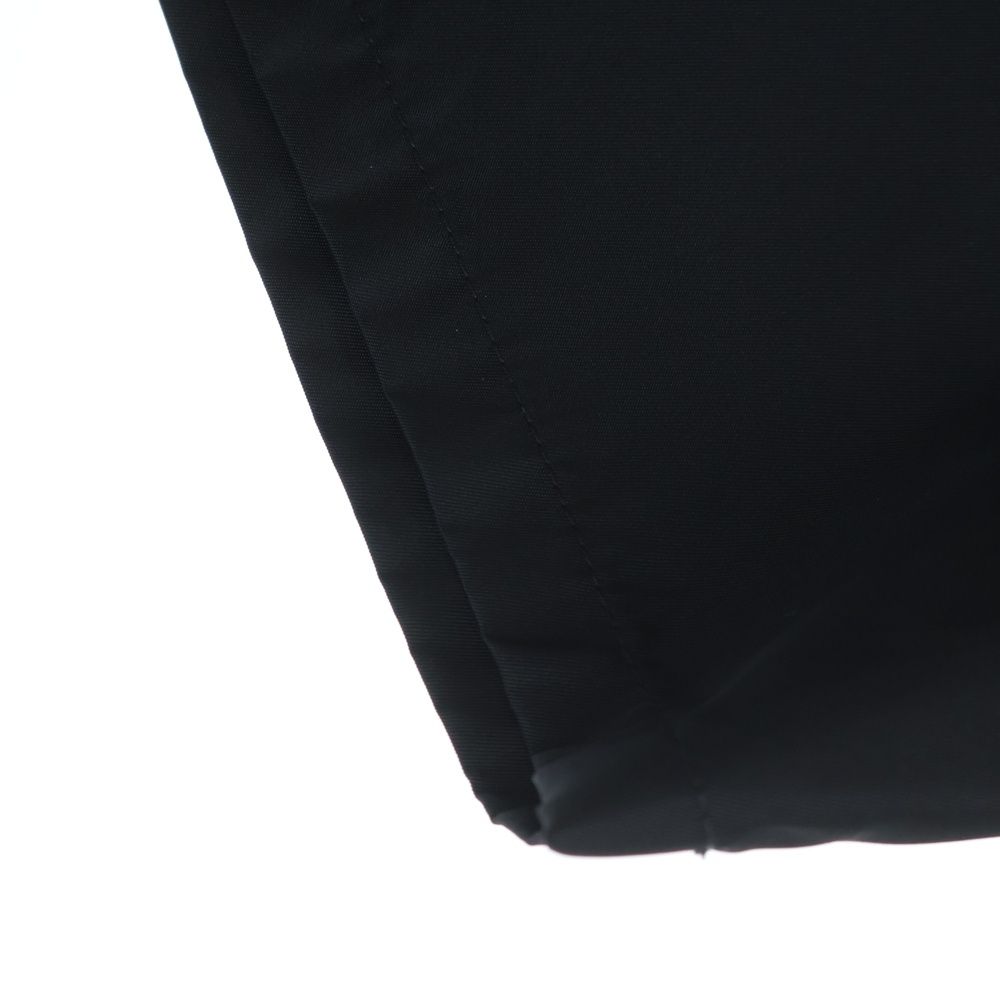 Prada Re-Nylon Triangle Logo Nylon Short Sleeve Shirt Black — view 4