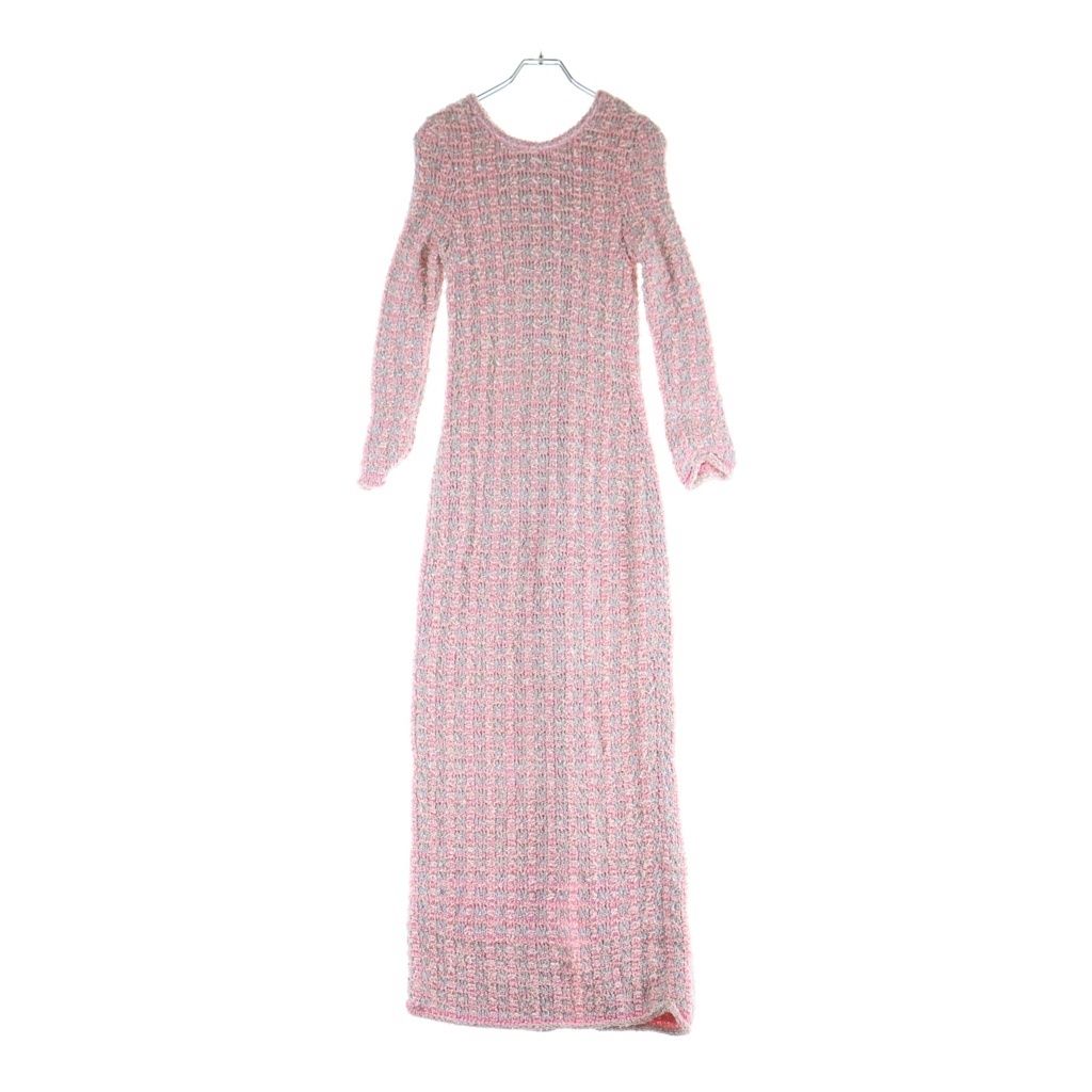 Balenciaga Back to Front Dress Tweed Pink — view 2