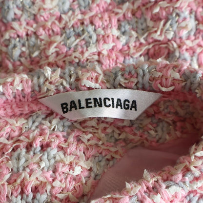 Balenciaga Back to Front Dress Tweed Pink — view 6