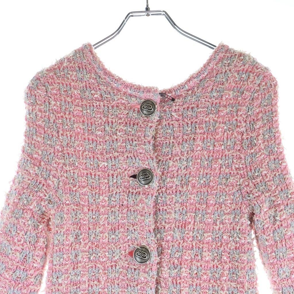 Balenciaga Back to Front Dress Tweed Pink — view 3