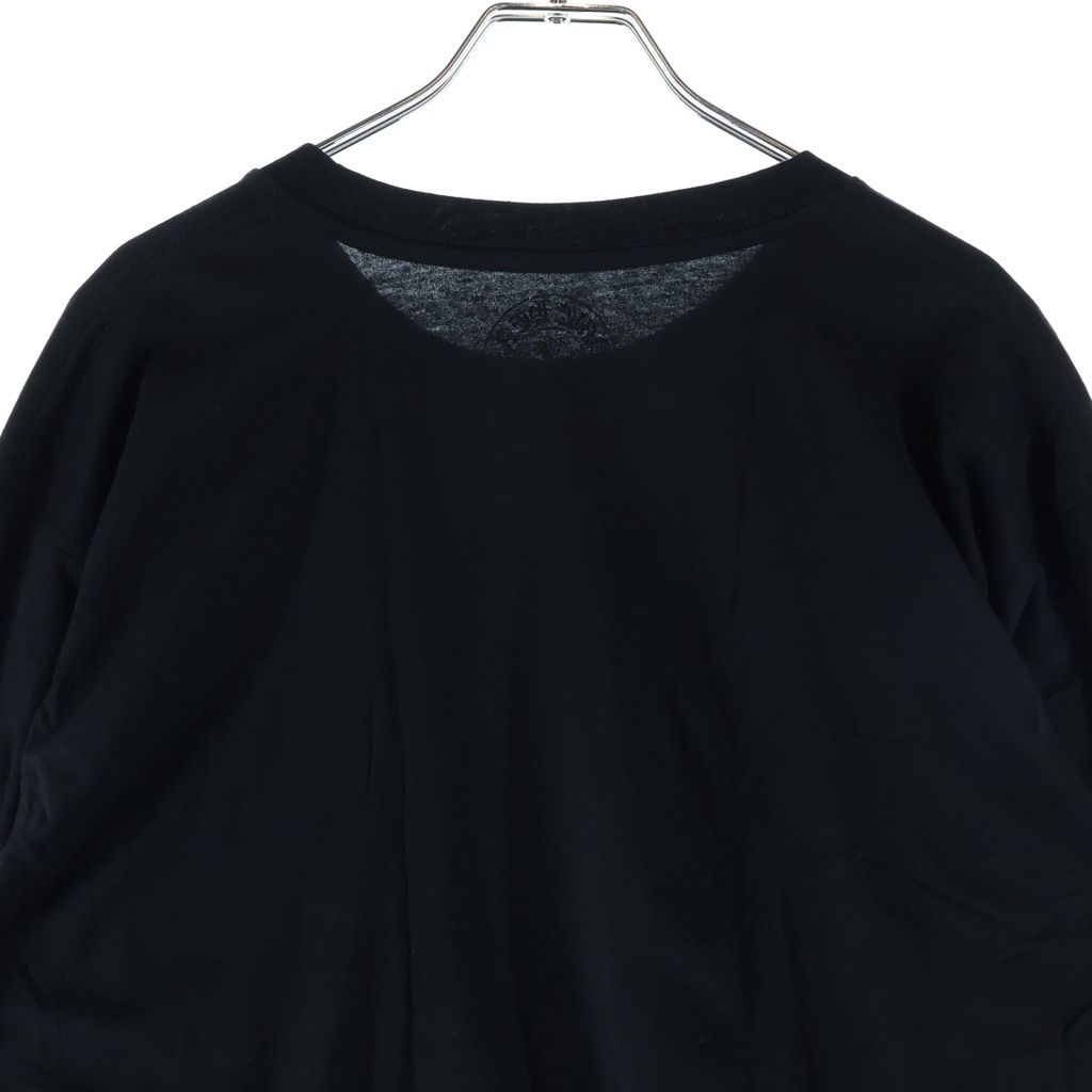 Chrome Hearts CH L S 1 Neck Logo Long Sleeve T-Shirt Black Pink — view 4