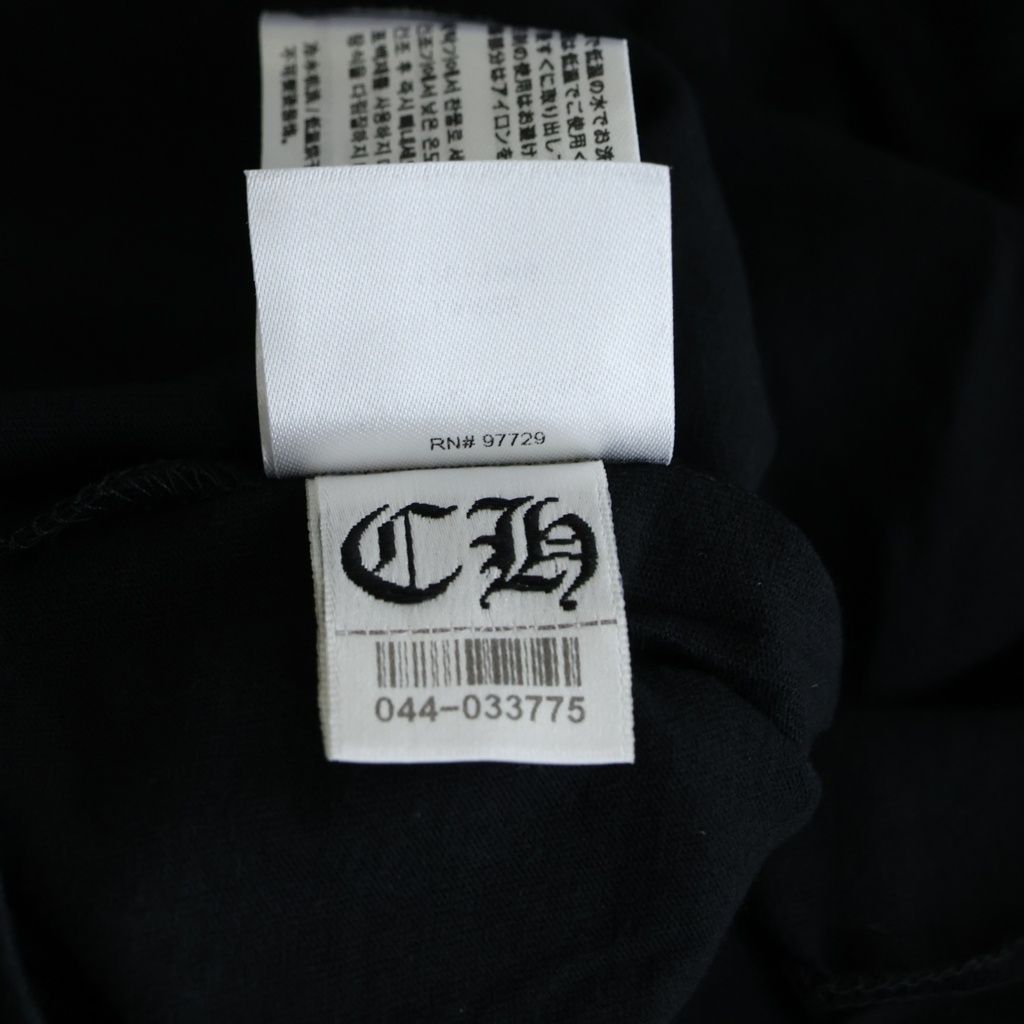 Chrome Hearts CH L S 1 Neck Logo Long Sleeve T-Shirt Black Pink — view 8