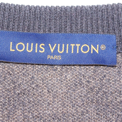 Louis Vuitton Monogram Knit Zll All Over Crew Neck Sweater Brown — view 7