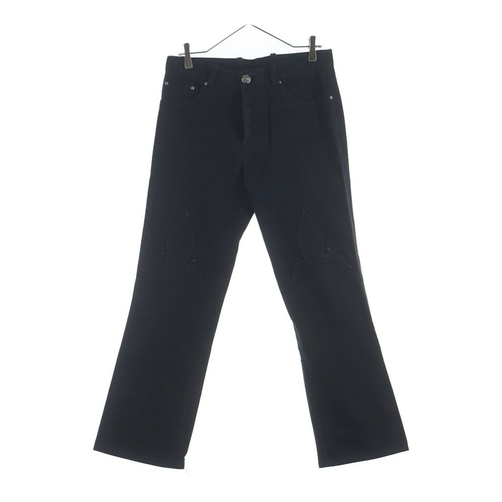 Chrome Hearts Vintage Fleurknee Dnm Pants Denim Black