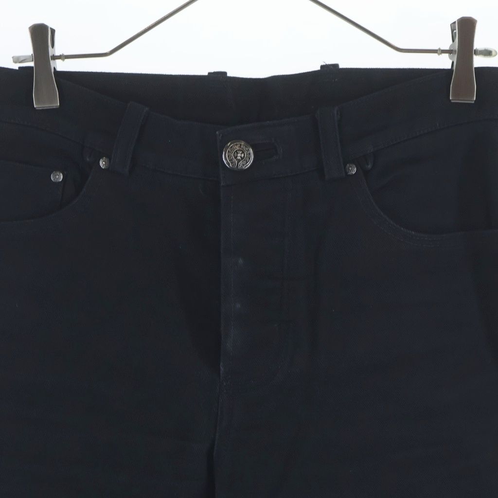 Chrome Hearts Vintage Fleurknee Dnm Pants Denim Black — view 3