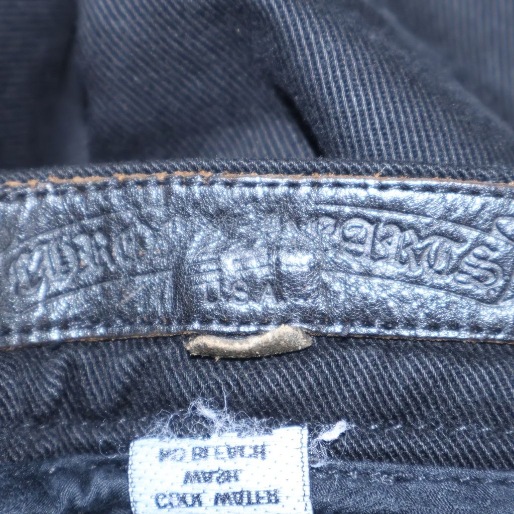 Chrome Hearts Vintage Fleurknee Dnm Pants Denim Black — view 7
