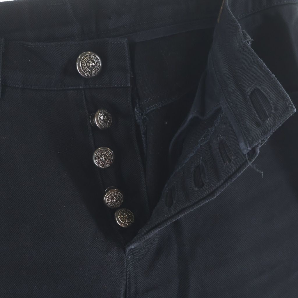 Chrome Hearts Vintage Fleurknee Dnm Pants Denim Black — view 5