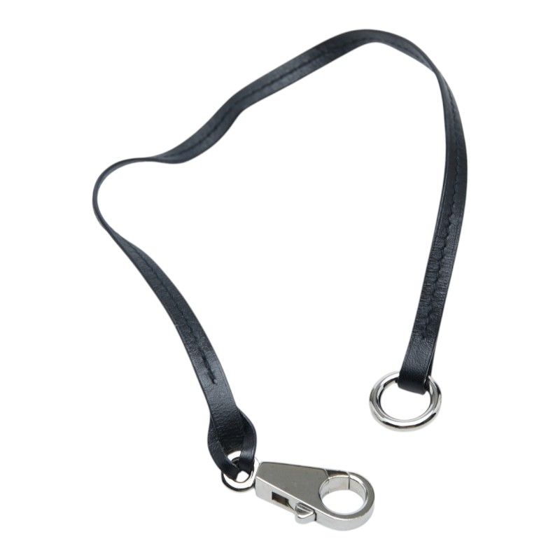 Hermes Soldered Shoulder Strap Black Leather — view 2