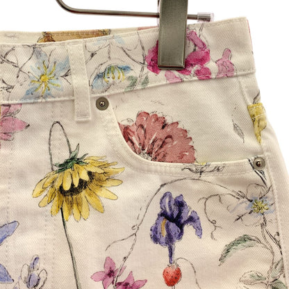 Dior Iviera All Over Pattern Flower Shorts 34 White Multicolor — view 2