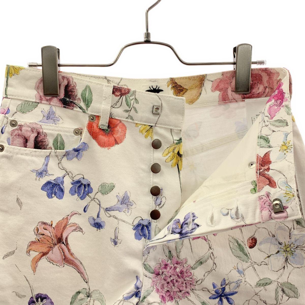 Dior Iviera All Over Pattern Flower Shorts 34 White Multicolor — view 4