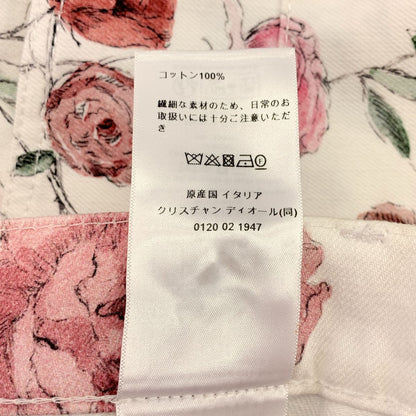 Dior Iviera All Over Pattern Flower Shorts 34 White Multicolor — view 8