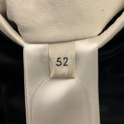 Celine Soft Lambskin Flag Teddy Jacket Bicolor 52 White Black — view 7