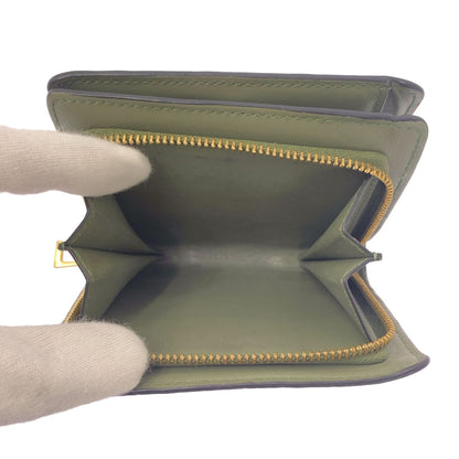Loewe Repeat Anagram Zip Wallet Green — view 3
