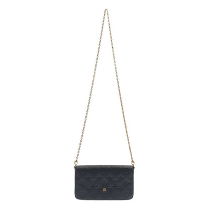 Louis Vuitton Pochette Felicity Monogram Shoulder Bag Black