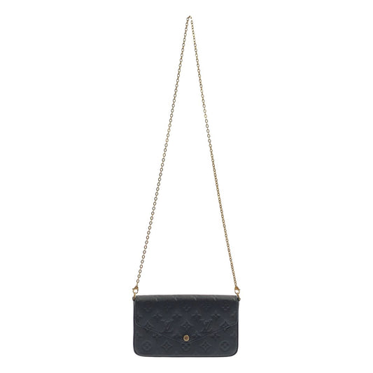 Louis Vuitton Pochette Felicity Monogram Shoulder Bag Black