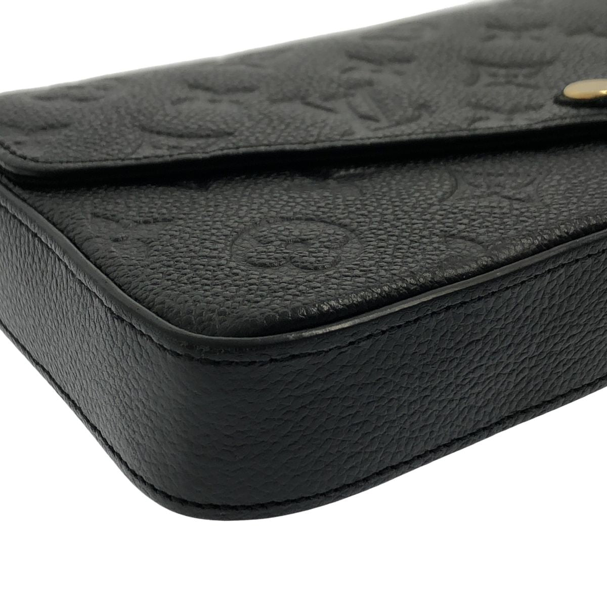 Louis Vuitton Pochette Felicity Monogram Shoulder Bag Black — view 8