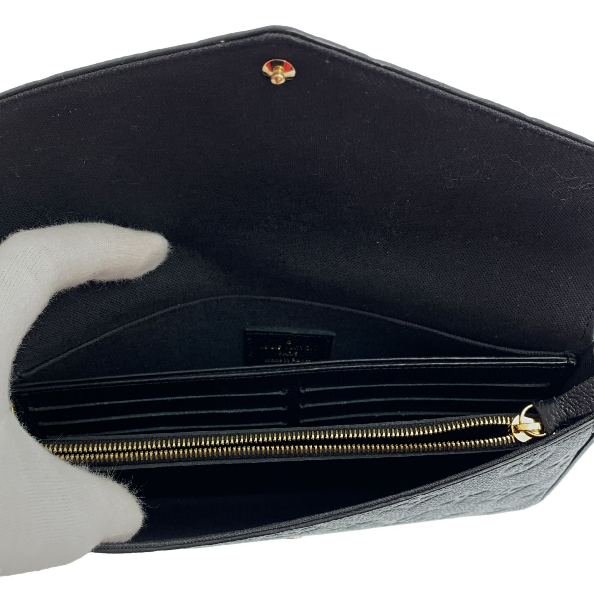 Louis Vuitton Pochette Felicity Monogram Shoulder Bag Black — view 5
