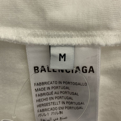 Balenciaga Tropical Print Over Silhouette T-Shirt M White — view 6