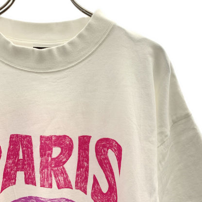 Balenciaga Tropical Print Over Silhouette T-Shirt M White — view 2