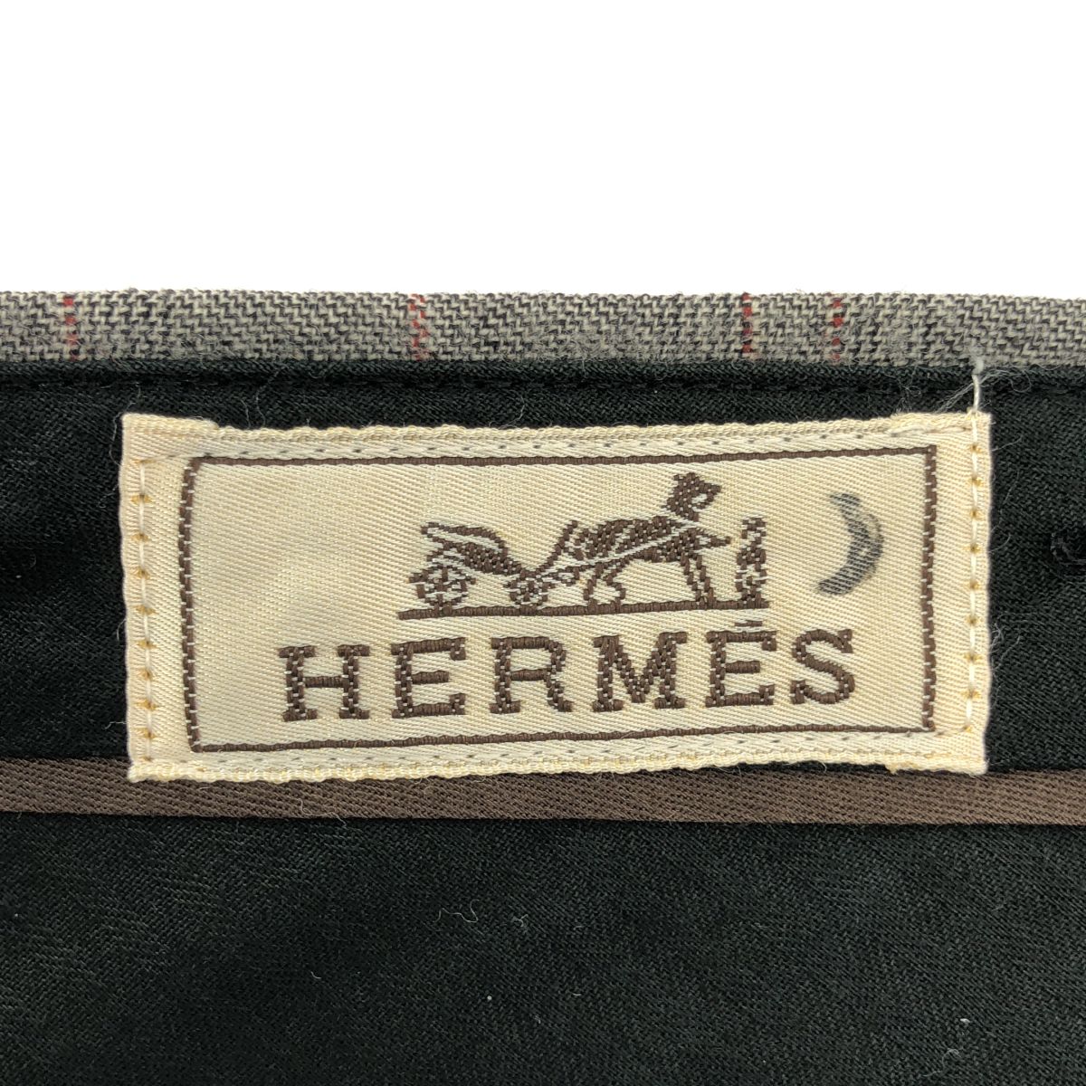 Hermes Cashmere Blend Trousers Wool Pants 40 Gray — view 6