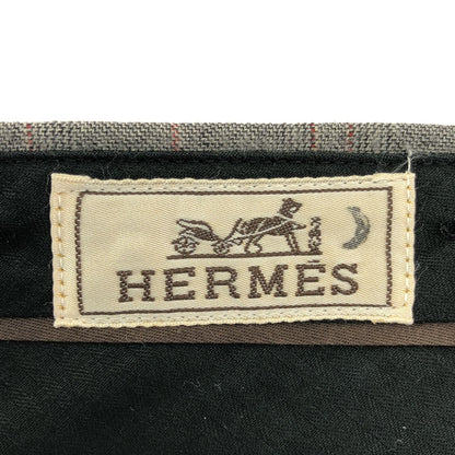 Hermes Cashmere Blend Trousers Wool Pants 40 Gray — view 6