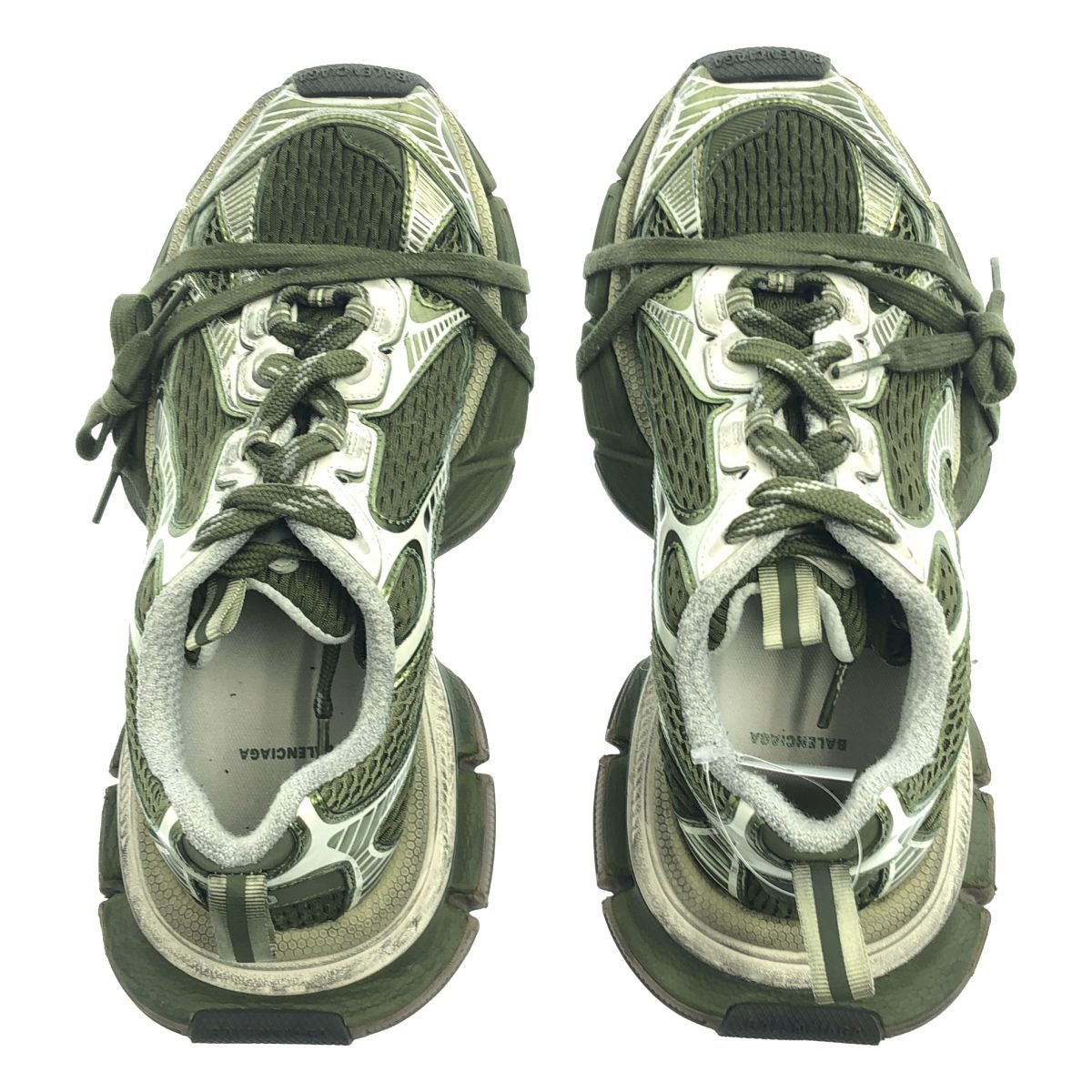Balenciaga Distressed Sneakers 40 Khaki — view 4