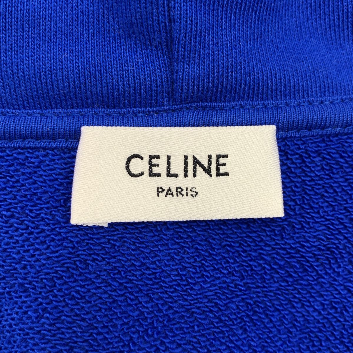 Celine Triomphe Logo Sweatshirt Pullover Hoodie XS Blue — view 5