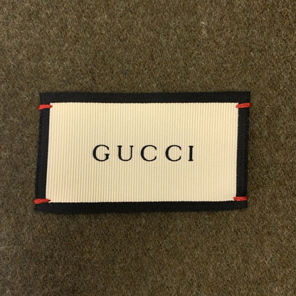 Gucci Wool Embroidery Bee Button Double Che Star Coat 52 Khaki — view 5