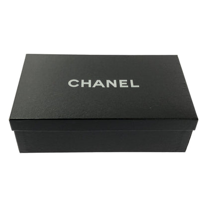 Chanel Leather CC Logo Quilted Flat Shoes 36c Gray Jew — view 7