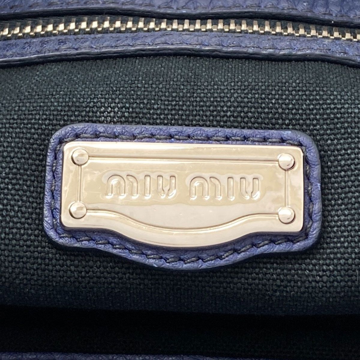 Miu Miu Logo Tote Calf — view 6
