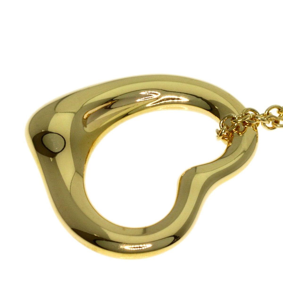 Tiffany & Co Open Heart Necklace 18k Yellow Gold — view 4