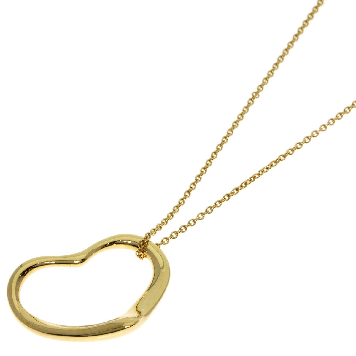 Tiffany & Co Open Heart Necklace 18k Yellow Gold