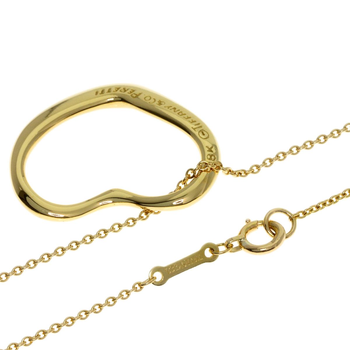 Tiffany & Co Open Heart Necklace 18k Yellow Gold — view 2