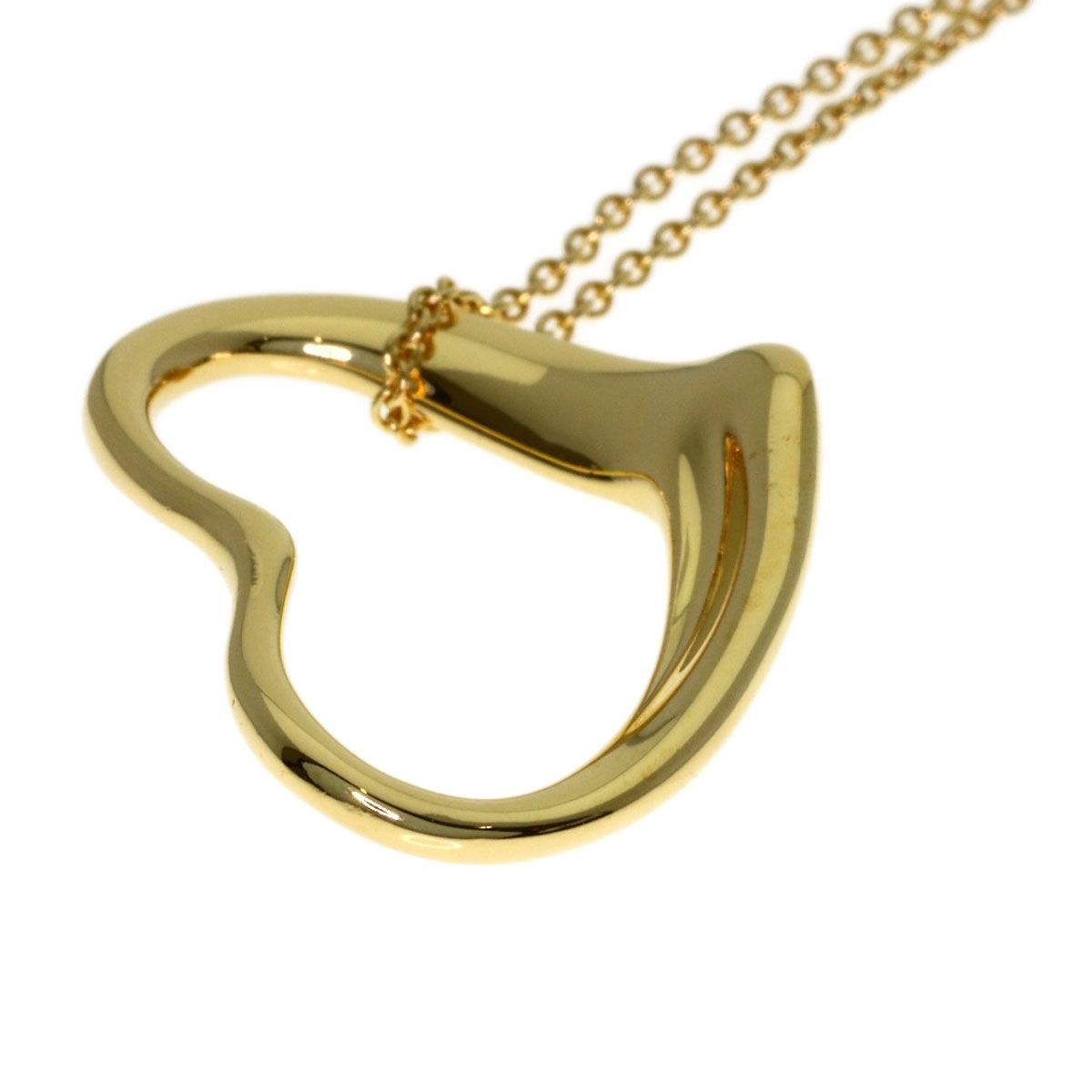 Tiffany & Co Open Heart Necklace 18k Yellow Gold — view 8
