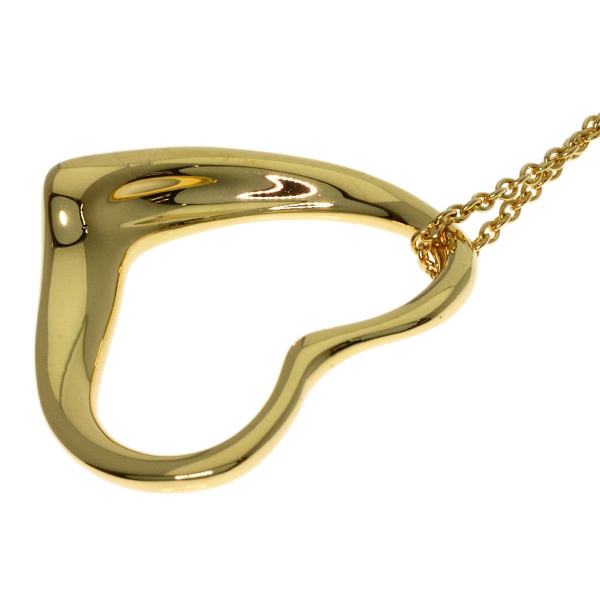 Tiffany & Co Open Heart Necklace 18k Yellow Gold — view 5