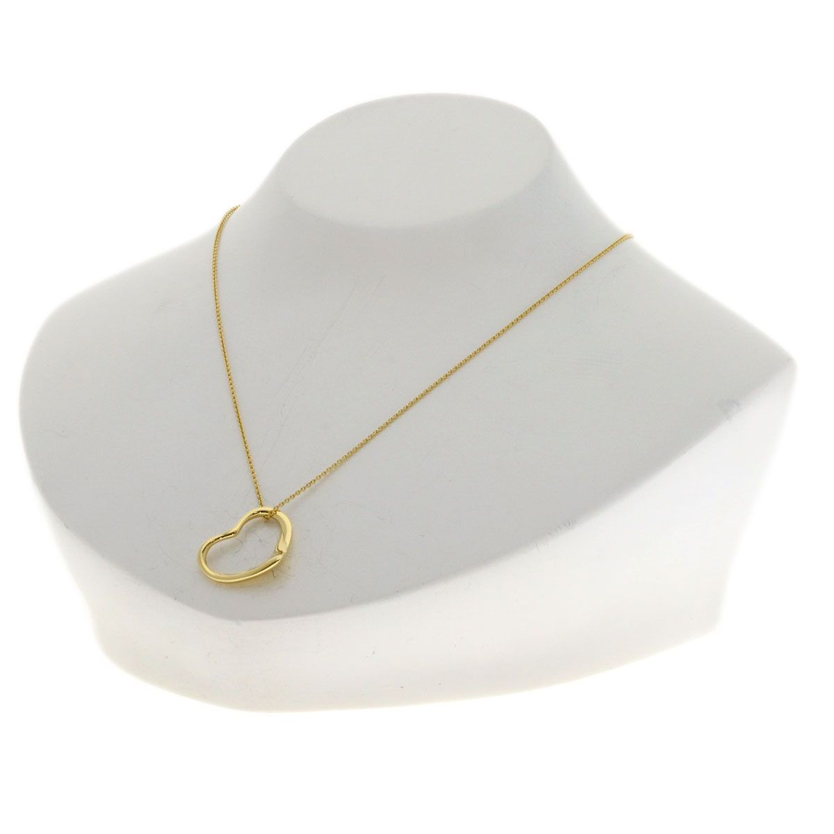 Tiffany & Co Open Heart Necklace 18k Yellow Gold — view 4