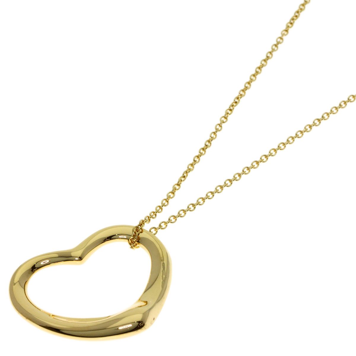 Tiffany & Co Open Heart Necklace 18k Yellow Gold