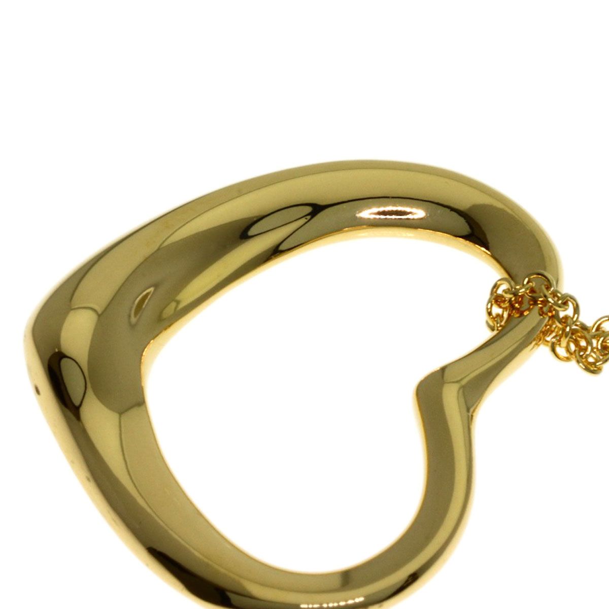Tiffany & Co Open Heart Necklace 18k Yellow Gold — view 5