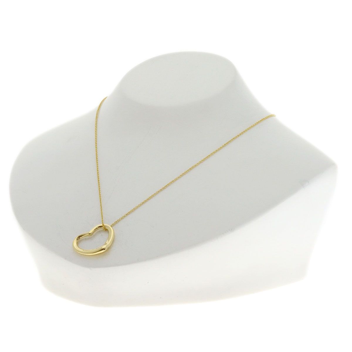 Tiffany & Co Open Heart Necklace 18k Yellow Gold — view 4