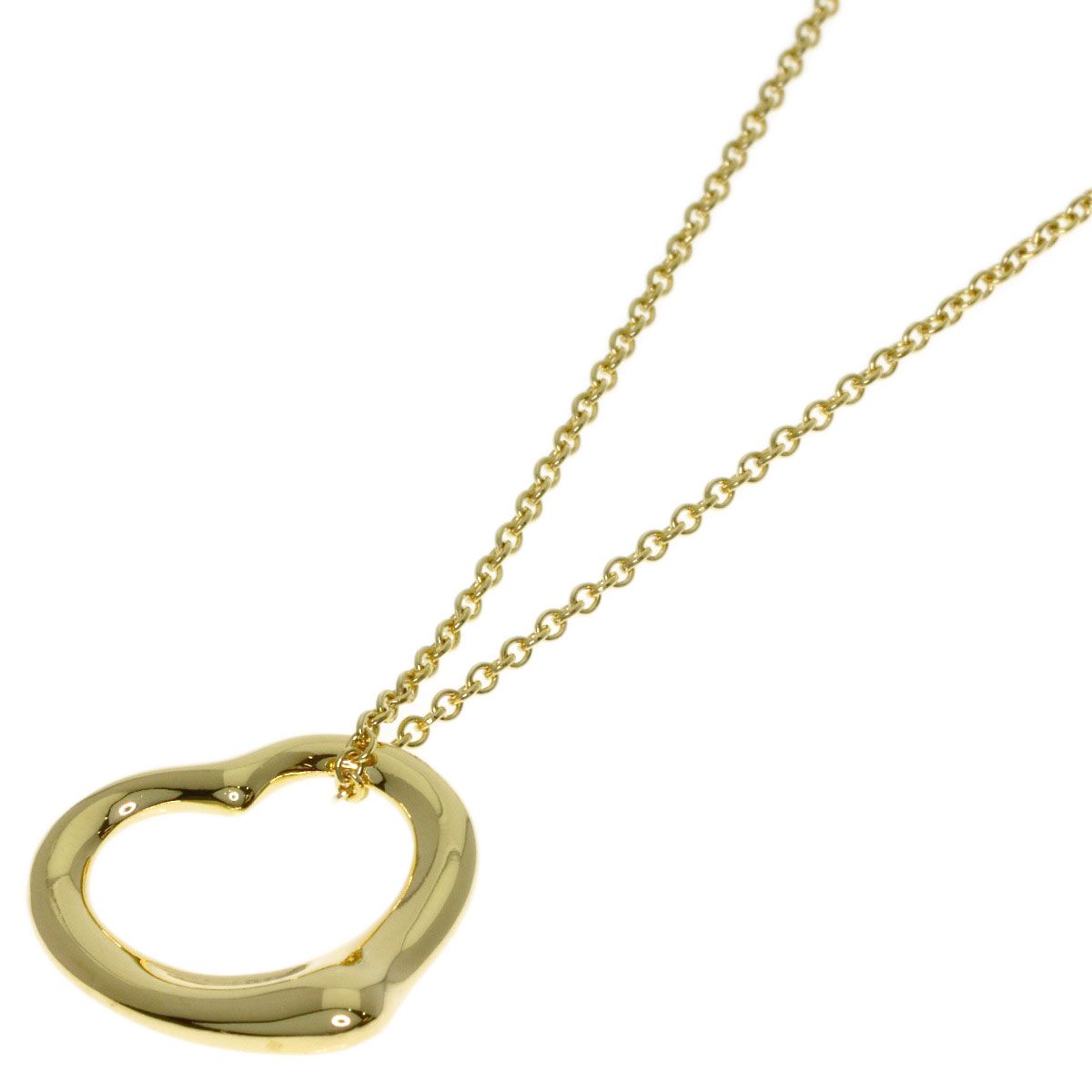 Tiffany & Co Open Heart Necklace 18k Yellow Gold