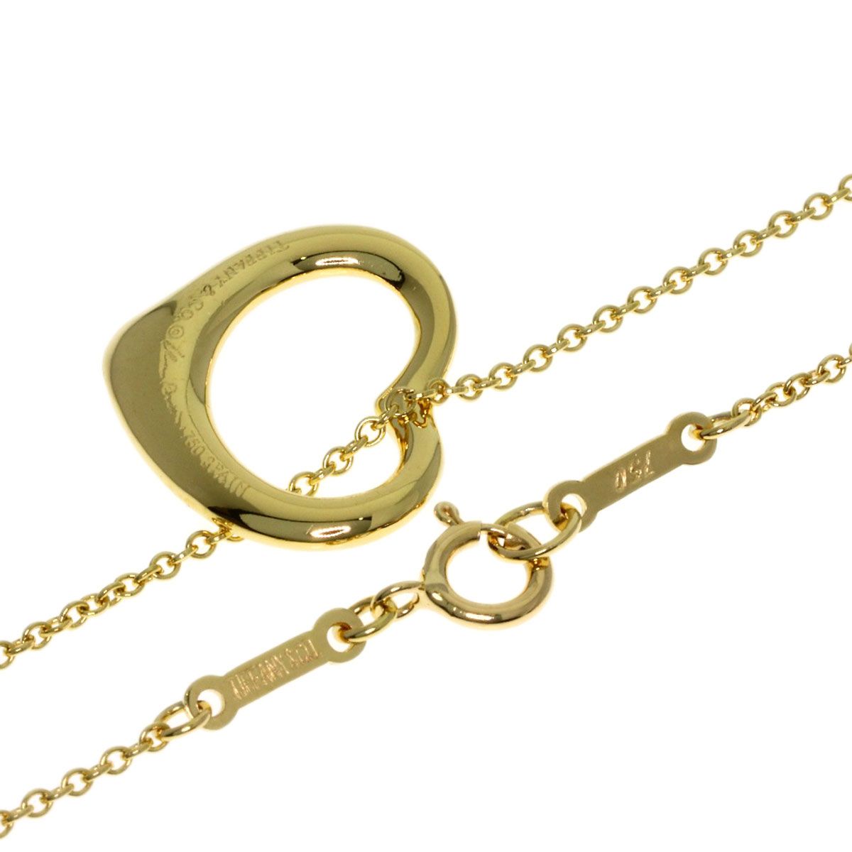 Tiffany & Co Open Heart Necklace 18k Yellow Gold — view 2