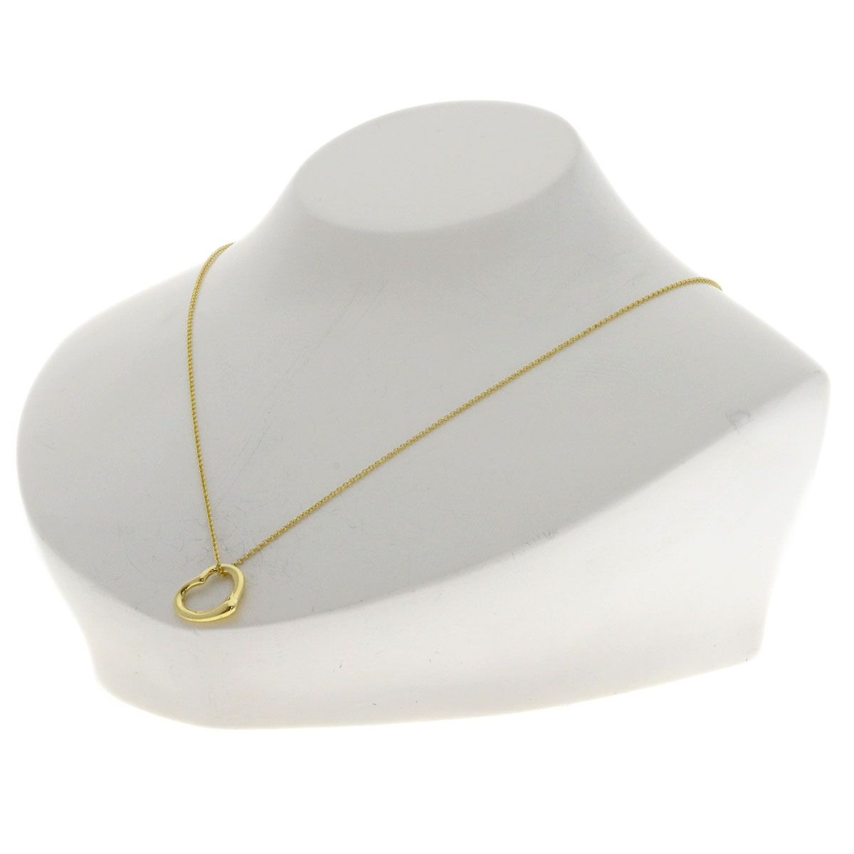 Tiffany & Co Open Heart Necklace 18k Yellow Gold — view 4