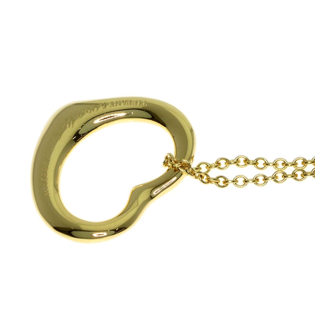 Tiffany & Co Open Heart Necklace 18k Yellow Gold — view 5