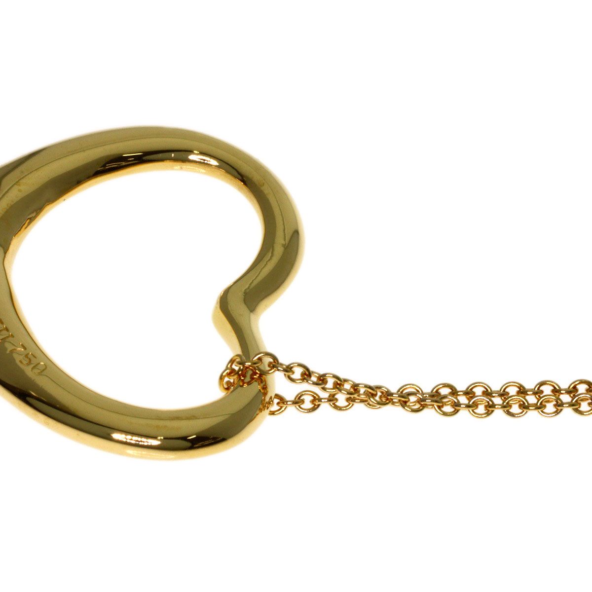 Tiffany & Co Open Heart Necklace 18k Yellow Gold — view 9