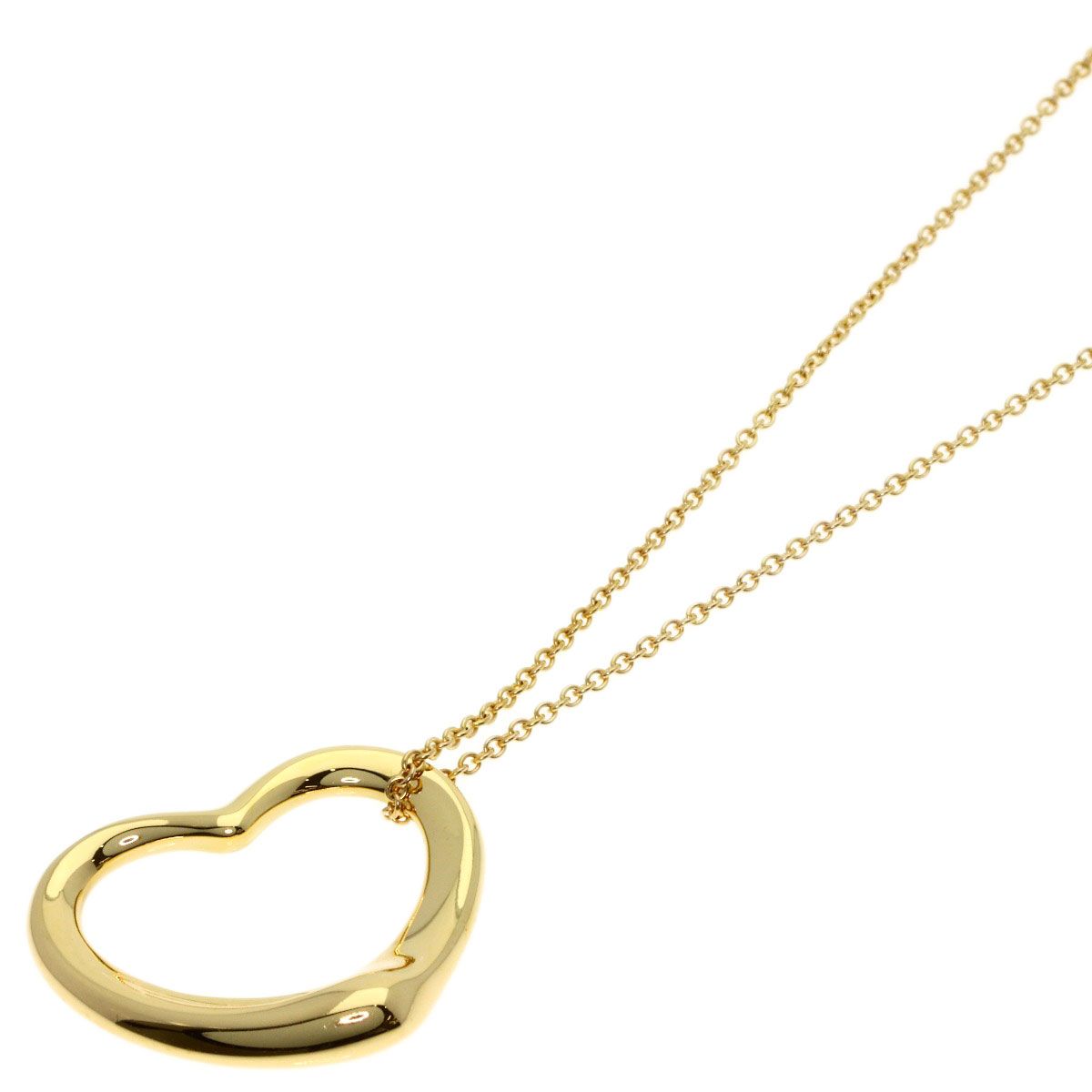 Tiffany & Co Open Heart Necklace 18k Yellow Gold