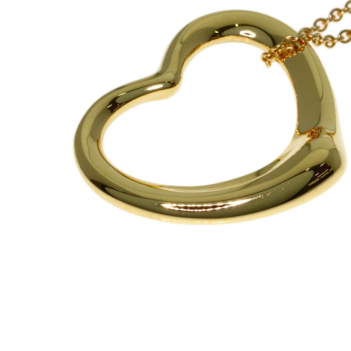 Tiffany & Co Open Heart Necklace 18k Yellow Gold — view 6